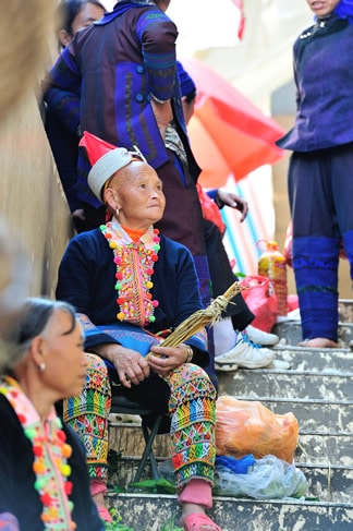 Ethnie Yao Marche Yuanyang Yunnan Ethnie Yao Marche Yuanyang Yunnan