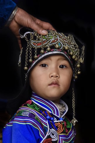 enfant-Hani-Yuanyang-Yunnan-Chine enfant-Hani-Yuanyang-Yunnan-Chine