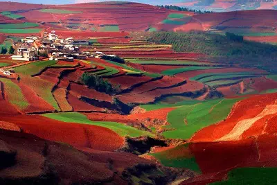 Les terres rouges de Lexiagou Dongchuan Kunming
